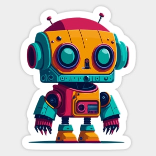 Cute Robot Sticker